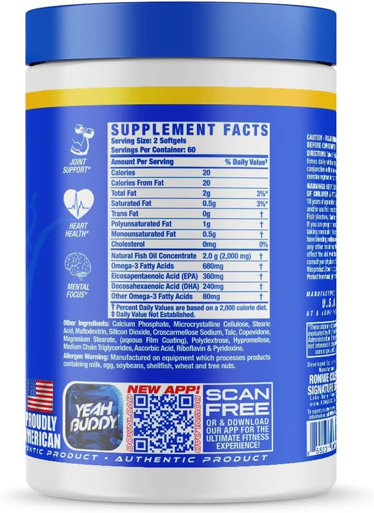 امگا 3 120 کپسول رونی کلمن