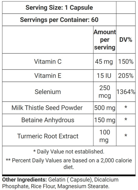 کبدشور آنابولیک 60کپسول کوین لورون