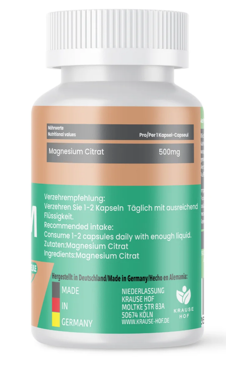 منیزیم سیترات 90 کپسول کراوس هوف