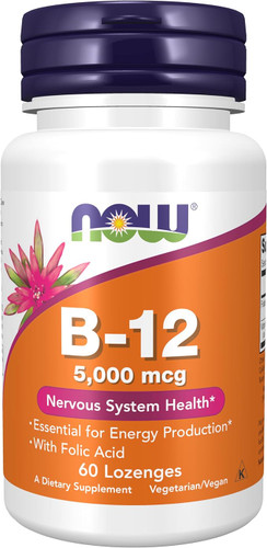ویتامین B-12 (60کپسول مکیدنی) NOW