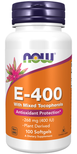 ویتامین E-400 (۱۰۰ کپسول ژلاتینی) NOW