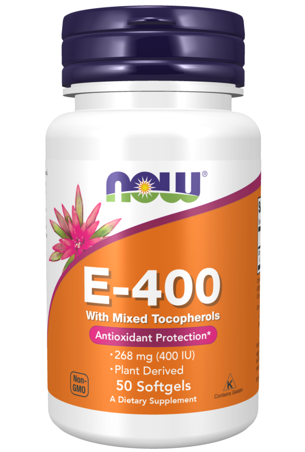 ویتامین E-400 (50کپسول ژلاتینی) NOW
